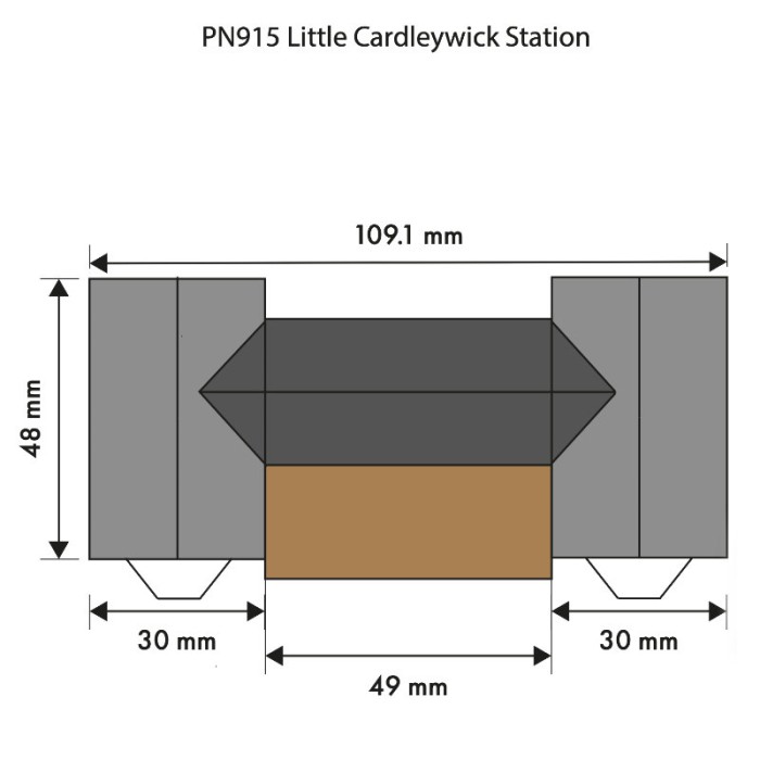 Small Cardleywick Station N gauge Metcalfe PN915 Small Cardleywick Station N gauge Metcalfe PN915