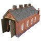 N gauge Engine Shed in red Brick Metcalfe PN931