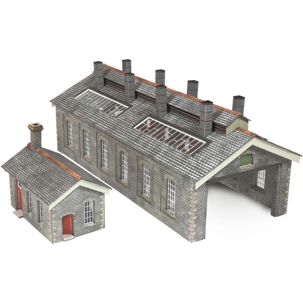 N GAUGE SETTLE/CARLISLE DOUBLE TRACK ENGINE SHED Metcalfe PN937