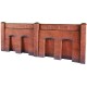 Retaining Wall in Red Brick OO