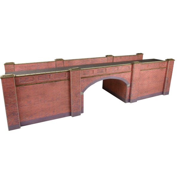 Railway Bridge in Red Brick OO  PO246