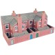 Low Relief Terraced House Backs - Red Brick OO PO276 Low Relief Terraced House Backs - Red Brick OO PO276