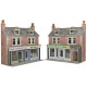 Low Relief Terraced Shop Fronts - Red Brick OO Metcalfe PO306 Low Relief Terraced Shop Fronts - Red Brick OO Metcalfe PO306