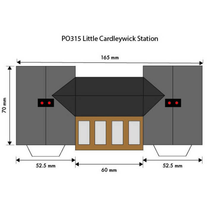 Small Cardleywick Station OO Metcalfe PO315 Small Cardleywick Station OO Metcalfe PO315
