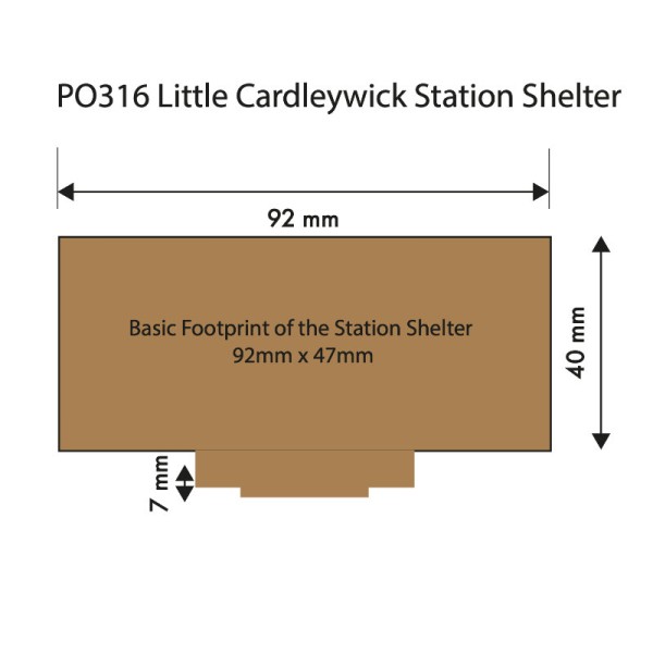 Cardleywick Station Shelter OO  Metcalfe PO316 Cardleywick Station Shelter OO  Metcalfe PO316