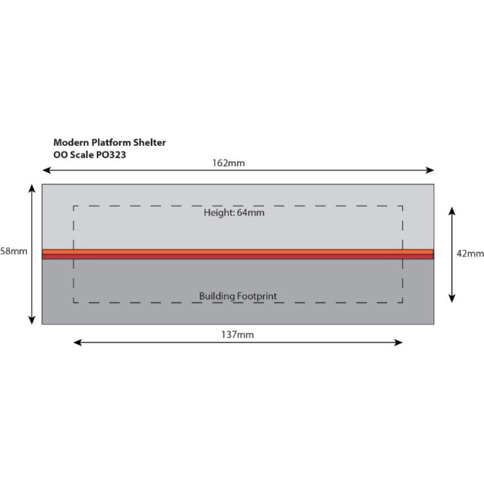 Modern Style Platform Shelter OO  PO323