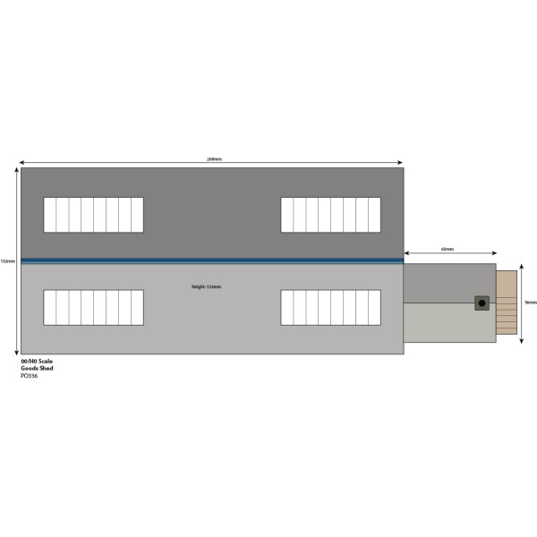 Settle and Carlisle Double Track Stone Engine Shed OO Metcalfe PO337