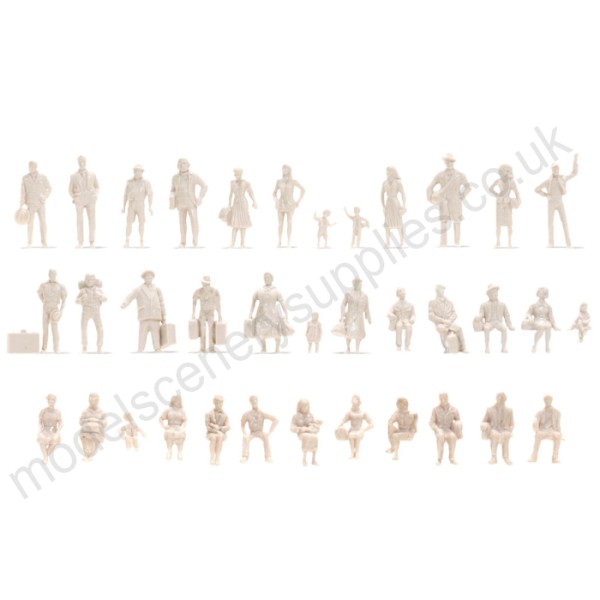 Unpainted OO figures 