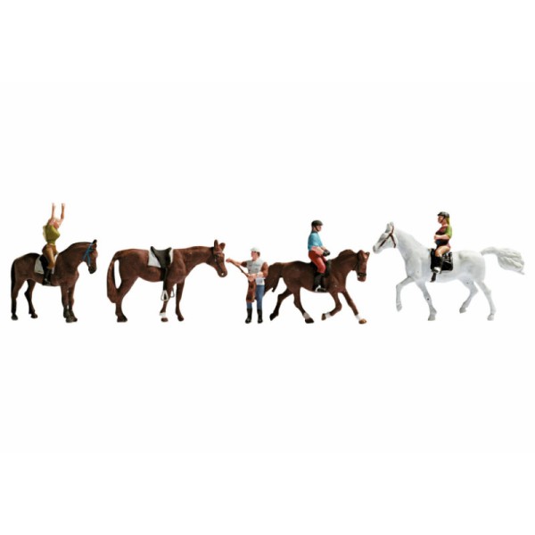 Horses and Riders Horseback Riders OO Noch 15630