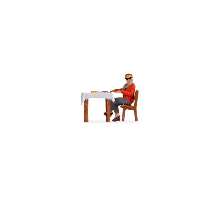 Eating at Table Tiny Scenes from Noch 16513 OO Eating at Table Tiny Scenes from Noch 16513 OO