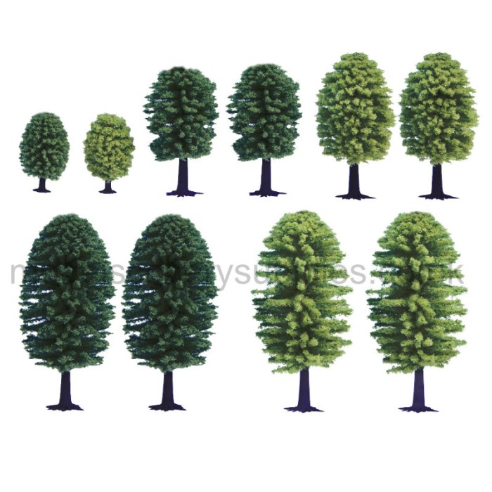 Deciduous Trees 50-90 mm tall Noch 26901 Deciduous Trees 50-90 mm tall Noch 26901