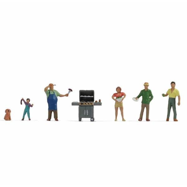 Barbecue Party BBQ  N gauge Noch 36593