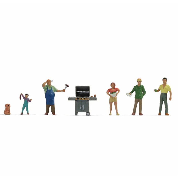 Barbecue Party BBQ  N gauge Noch 36593