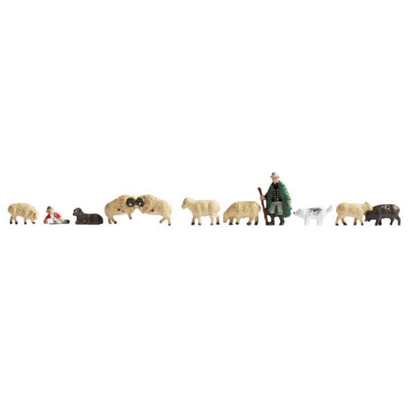 Shepherd and Sheep N gauge Noch 36750