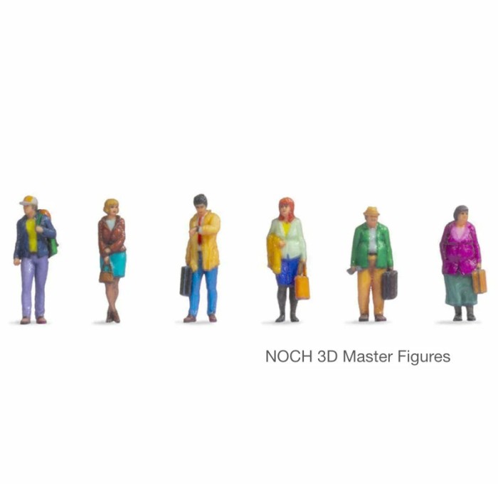 Passengers Z Gauge 3D Printed detail Noch 44520 Passengers Z Gauge 3D Printed detail Noch 44520
