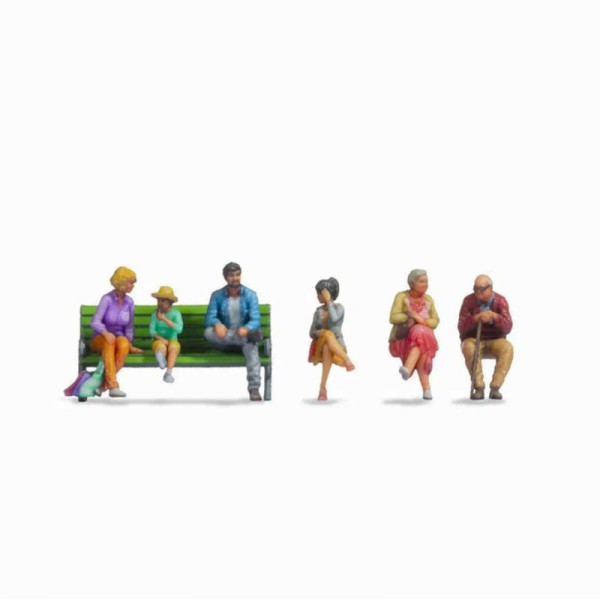 Sitting People Z Gauge 3D Printed detail Noch 44521