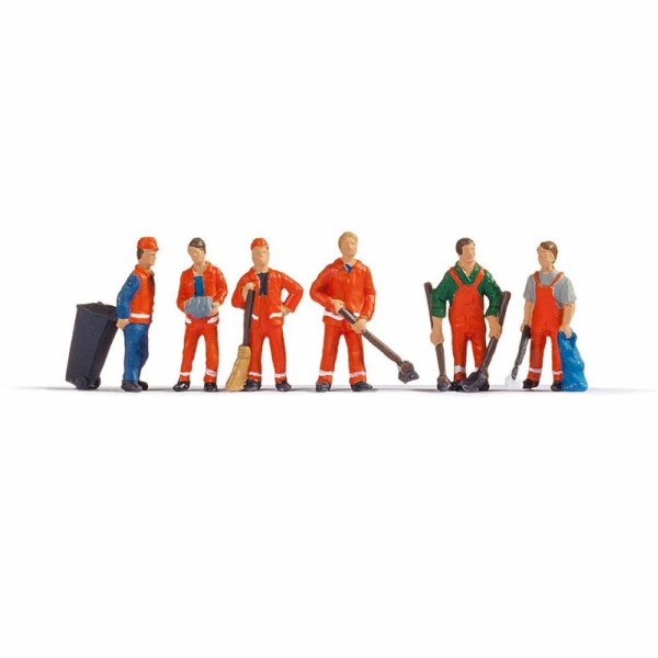 City Cleaning Figures TT scale 1:120