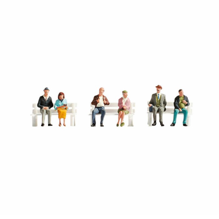 Sitting People TT scale 1:120 Noch 45242