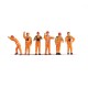 Shunters in Fluorescent Jackets  TT scale 1:120