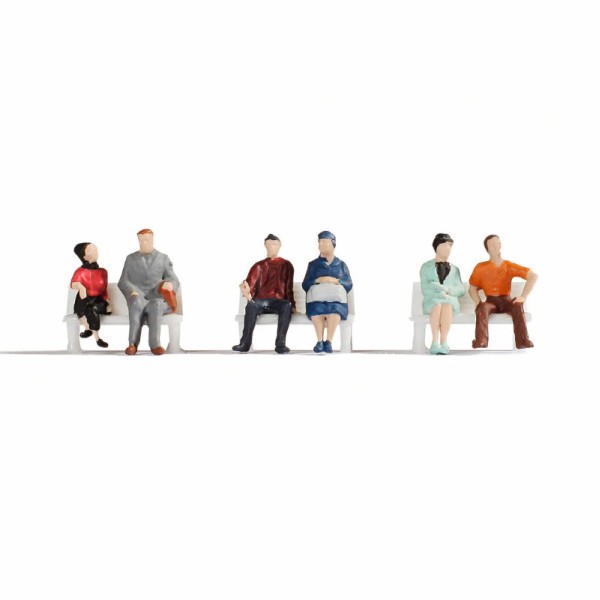 Sitting People TT scale 1:120 Noch 47130