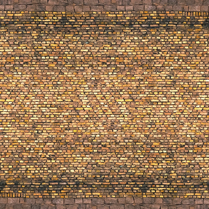 Embossed Brick wall 3D cardboard Old Yellow brick OO Embossed Brick wall 3D cardboard Old Yellow brick OO
