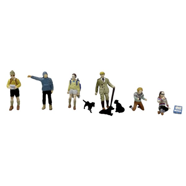 Hikers and Dog Walkers OO Scenecraft 36-429