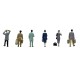 Post-War Figures Set C including Teddy Boy OO Scenecraft 36-443