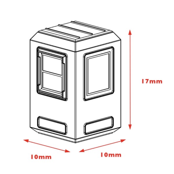 Kiosk N gauge Scenecraft 42-596