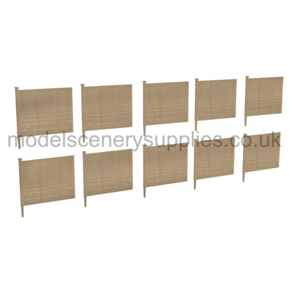 Fence panels Garden Lap Fencing N gauge 42-0505
