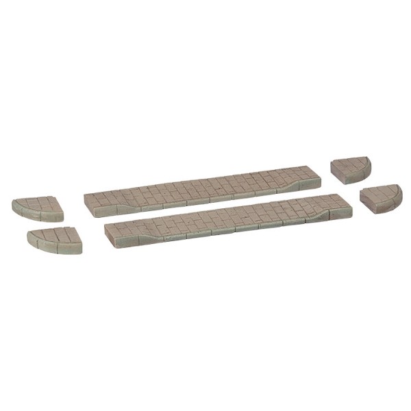 Corner Pavements and Drop Kerbs N gauge Scenecraft 42-564