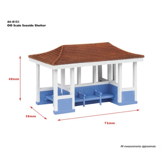Seaside Shelter OO Scenecraft 44-0151 Seaside Shelter OO Scenecraft 44-0151