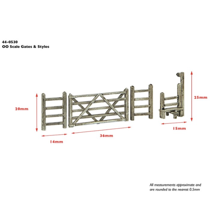 Gates and Stile OO Scenecraft 44-0530 Gates and Stile OO Scenecraft 44-0530