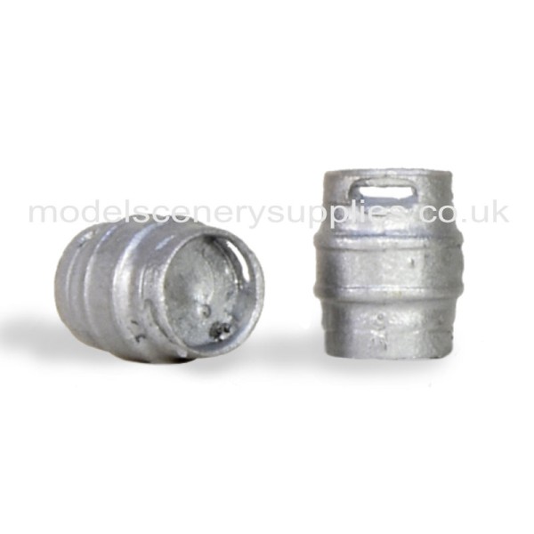 Aluminium Beer Kegs OO Scenecraft 44-520