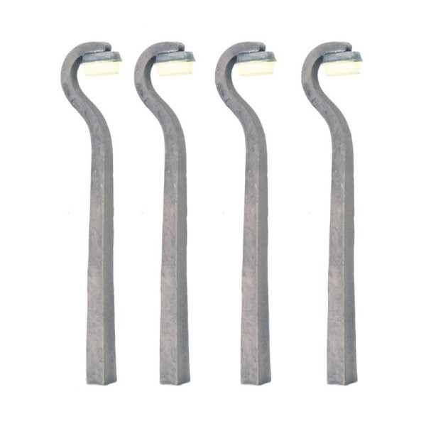 Swan Neck Concrete Street or Platform Lamps OO Non-working 44-559