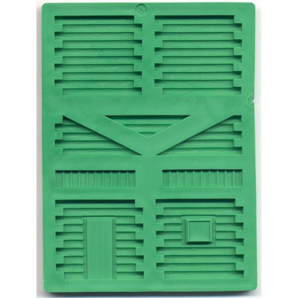 Linka Mould Log cabin sections; door, window, gables, & edging T3