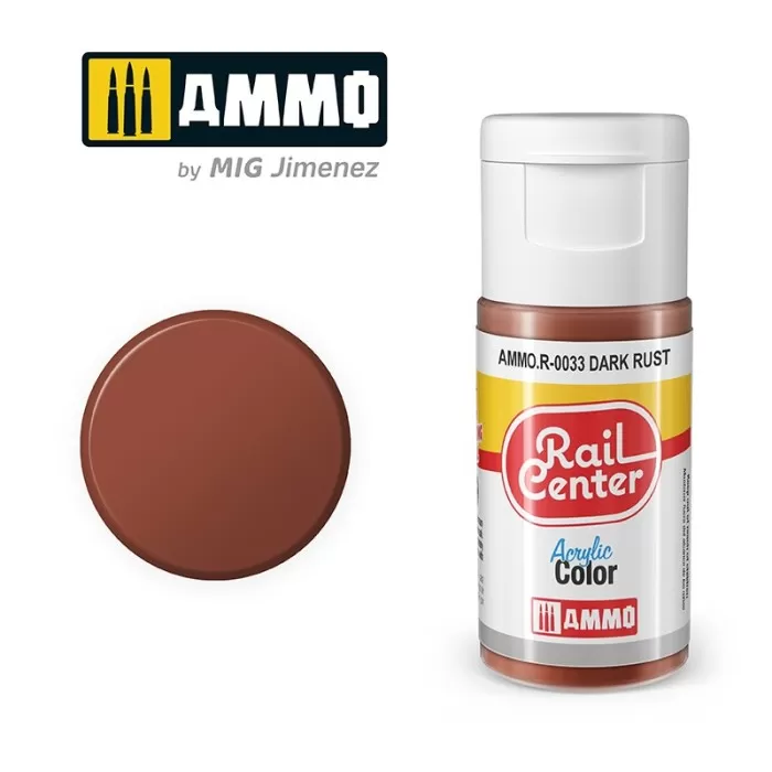 Dark Rust Acrylic Paint Rail Center AMMO.R-0033