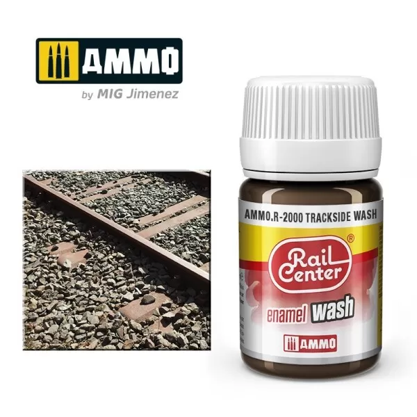 Track Weathering Trackside Wash Rail Center AMMO.R-2000