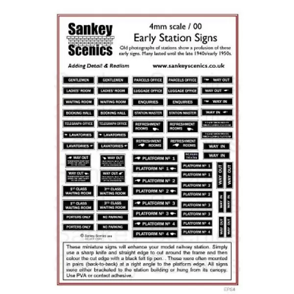 Early Station signs OO