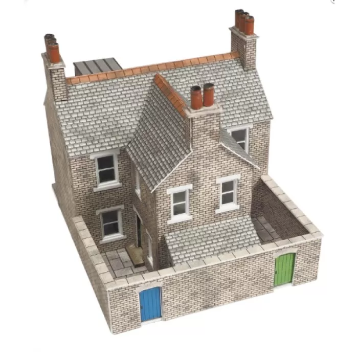 Terraced Houses in Stone Metcalfe PN104 N gauge 