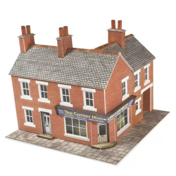 N gauge Corner Shop and Pub in red Brick Metcalfe PN116