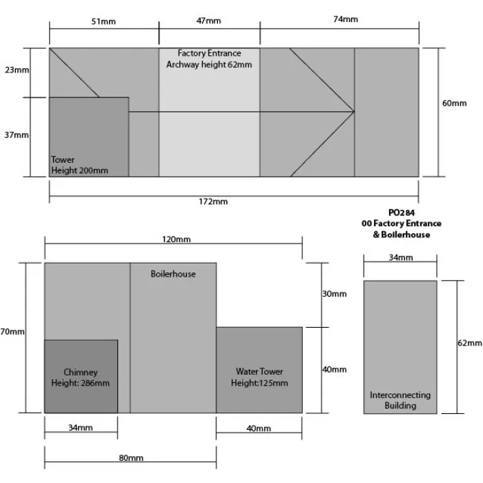 Factory Entrance and Boilerhouse OO PO284
