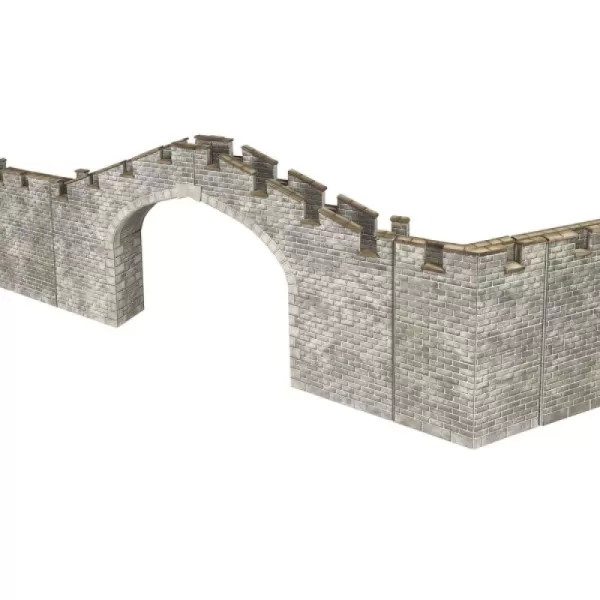 CASTLE  WALL BRIDGE N gauge Metcalfe PN196