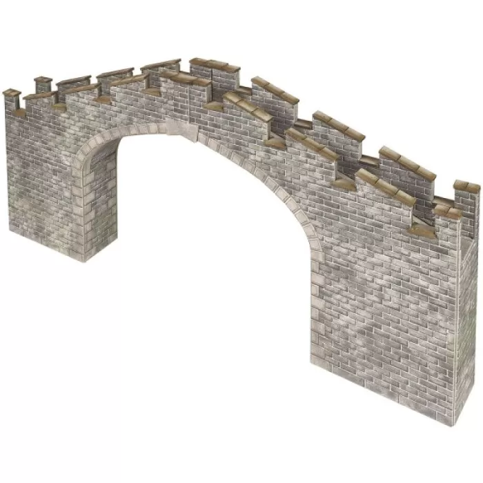 CASTLE  WALL BRIDGE N gauge Metcalfe PN196