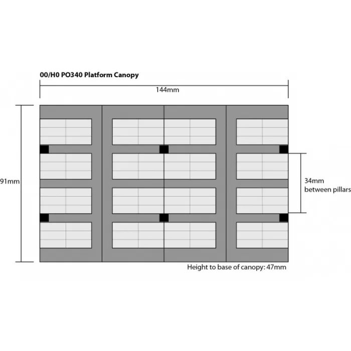 Platform Canopy OO  Metcalfe PO340