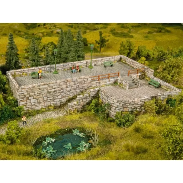 Embossed Brick wall 3D cardboard Quarrystone OO