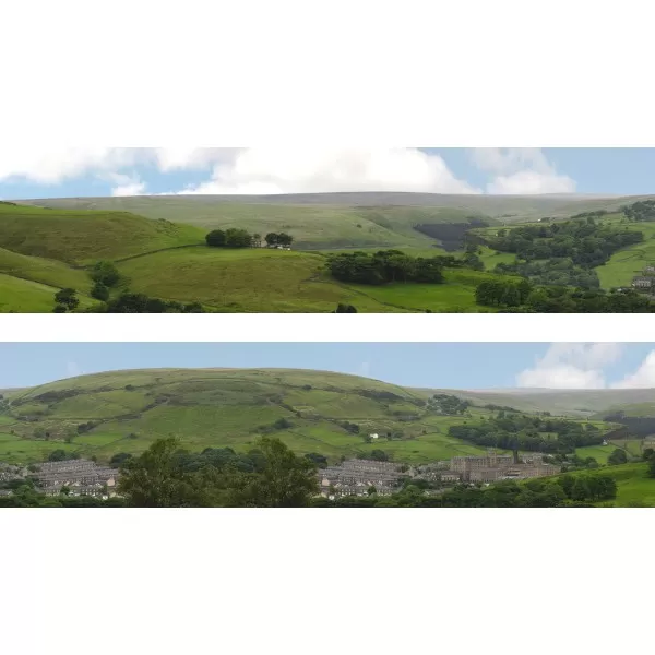 Backscene Old Mill Town 230A OO 15inch