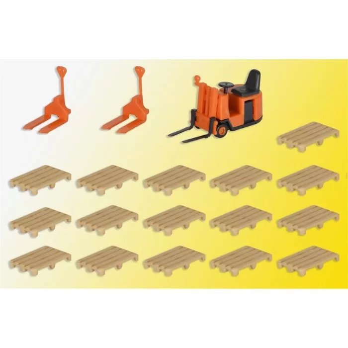 Pallet-lift Forklift and Pallets OO
