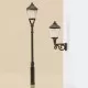 Gas Street Lamps (20) OO Non-working Auhagen 41 202
