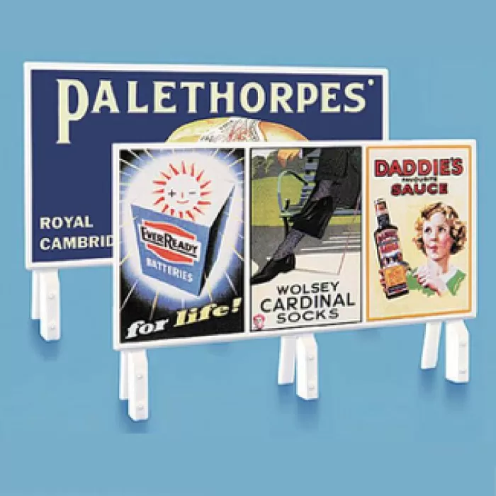 Hoardings Billboard Steam Era OO Peco 5039