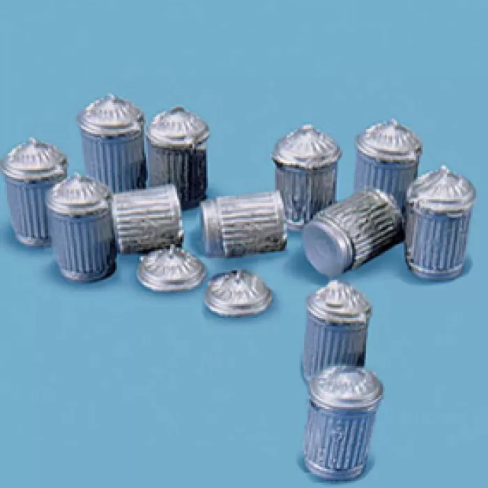Dustbins OO Peco Model Scene 5083